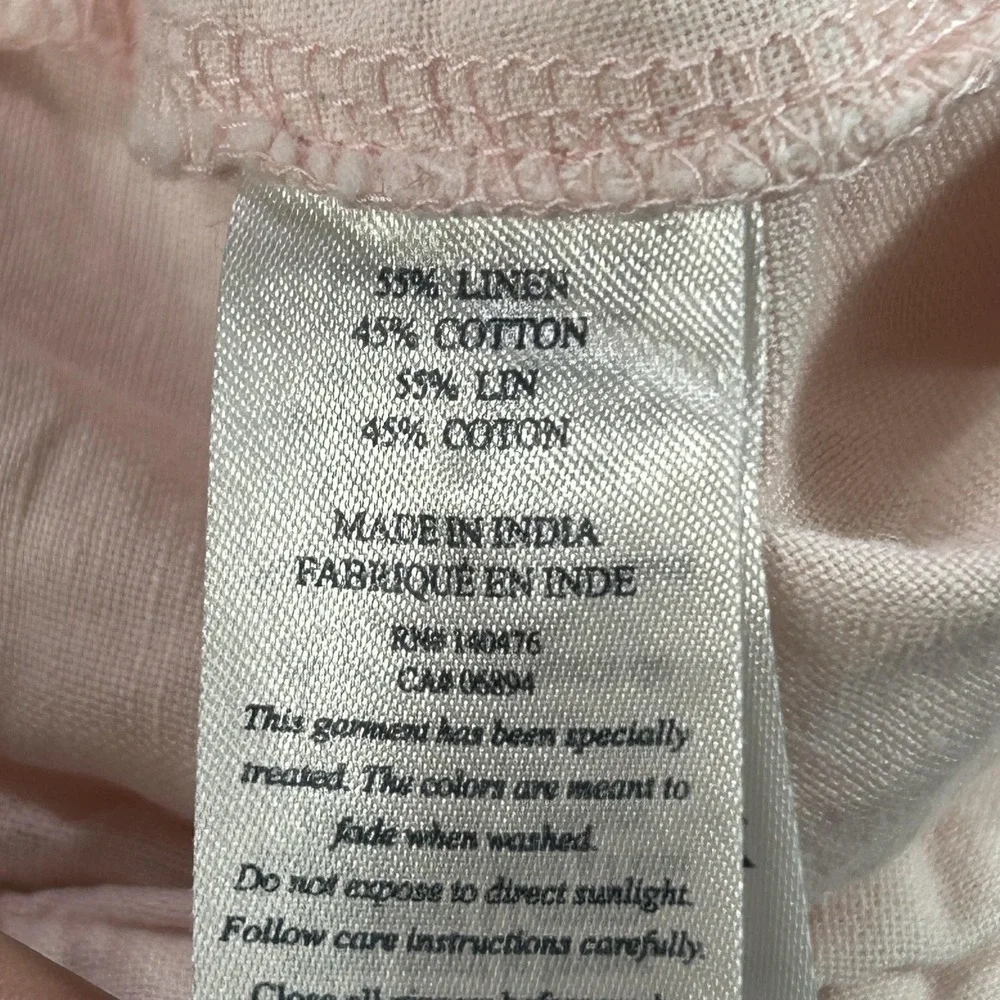 Faherty Brand Shorts Mens 40 Pink‎ Linen Cotton Chino Flat Front Golf Casual